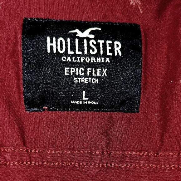 Hollister Epic Flex Button-Down Short-Sleeve Shirt - Picture 5 of 5